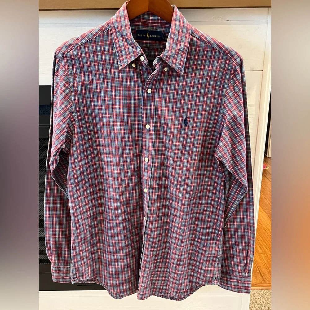 Men’s Ralph Lauren Button down shirt size M EUC 1160 - Picture 2 of 4